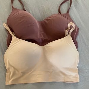 Victoria secret lightly lines sports/ lounge bras. 2 as a set.
